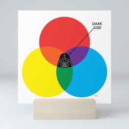 "Dark Side - Darth Vader" by ilovedoodle Mini Art Print