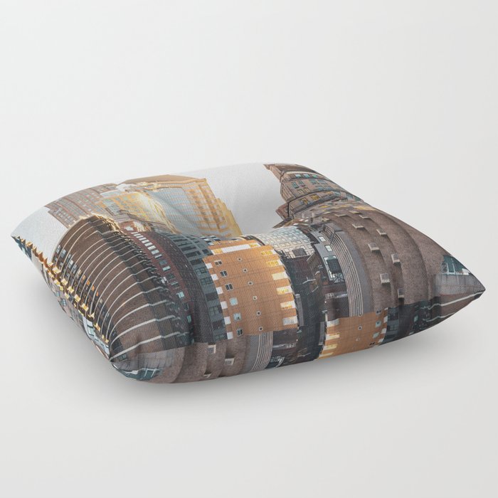 New York City Golden Hour | Architecture and Travel Photography Floor Pillow