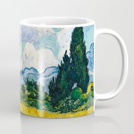 Vincent Van Gogh - Wheat Field with Cypresses Coffee Mug