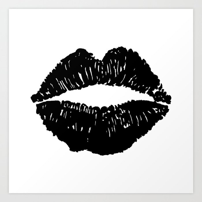 Black Lips Art Print