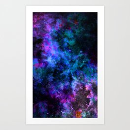 Everything is nothing 20 (therefore it was beautiful) Art Print | Abstract, Abstractart, Space, Highquality, Blue, Dreamy, Aesthetic, Ocean, Chaos, Fantastic 