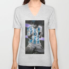 Messi V Neck T Shirt