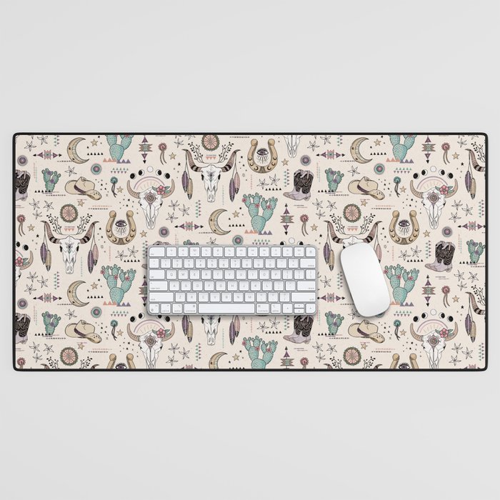 Cream on sale desk mat