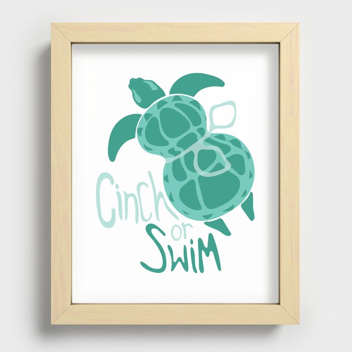 Cinch or Swim Recessed Framed Print