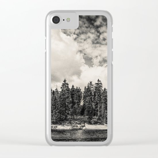 Far Away Clouds Passing By Clear iPhone Case