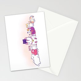puppycat atsume Stationery Cards