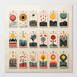 Nature Tarot Cards Canvas Print