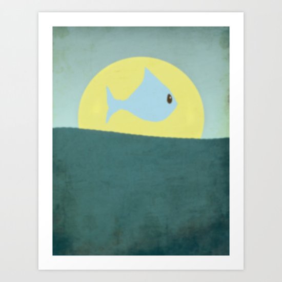 Something fishy! Art Print