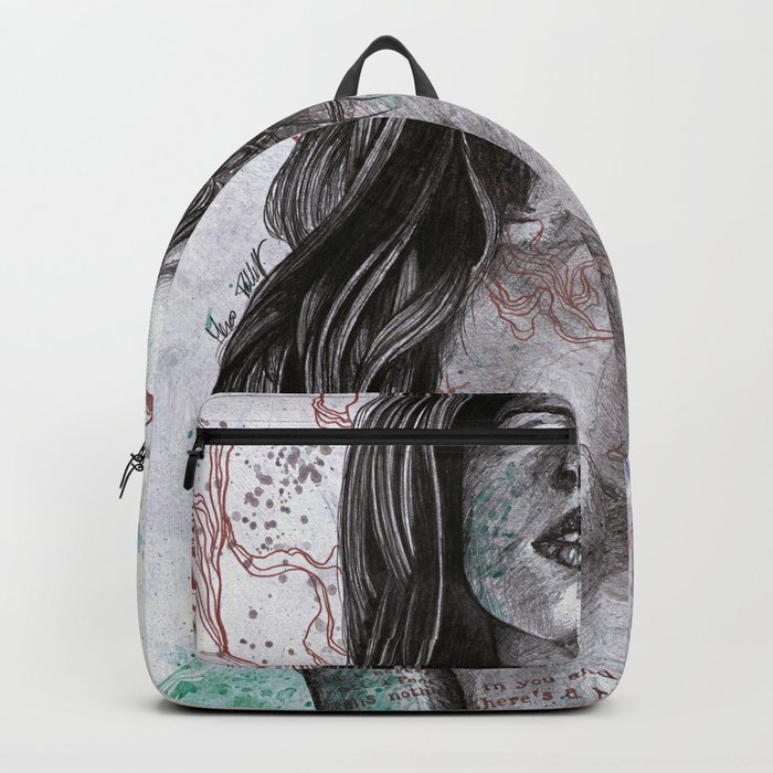 Nothing Violates This Nature | butterfly girl erotic drawing Backpack