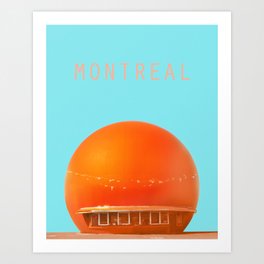MONTREAL PASTEL Orange Julep Art Print