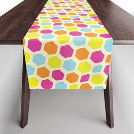Hexagon Color Pattern Table Runner