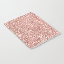 rose gold shine glitter Notebook