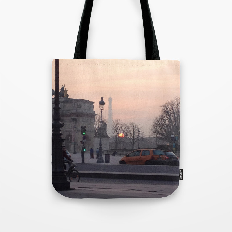 La Tour Eiffel At Sunset Tote Bag By Abbeyrosete Society6
