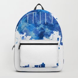 Curitiba Brazil Skyline Blue Backpack