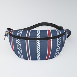 Nautical Blue Boat Stripes Fanny Pack