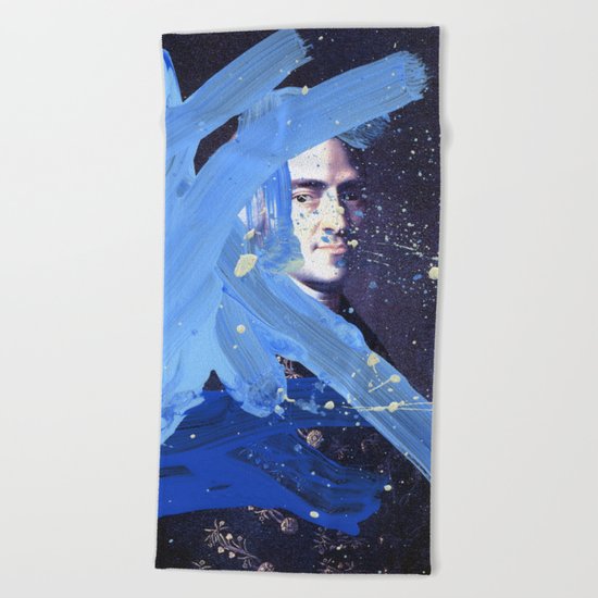 Blue Explosion Beach Towel