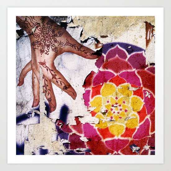 Flower power Art Print