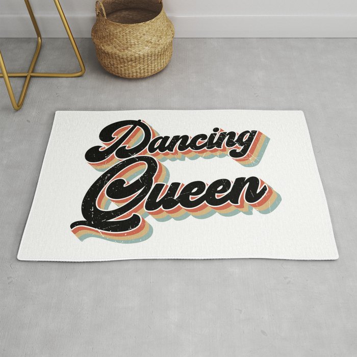 Dancing Queen Disco Party Retro Rug