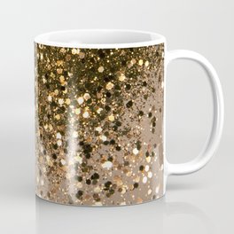 Sparkling Gold Brown Glitter Glam #1 (Faux Glitter) #shiny #decor #art #society6 Coffee Mug