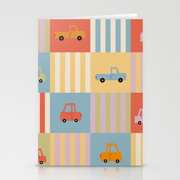  Parade of Cars Stationery Cards