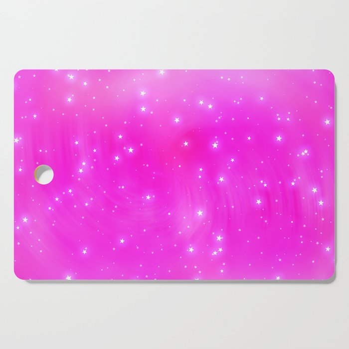 Pink and Stars Cutting Board