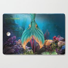 Mermaid in water Cutting Board
