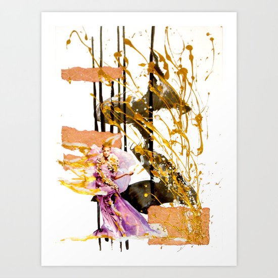 Goldengirl Art Print
