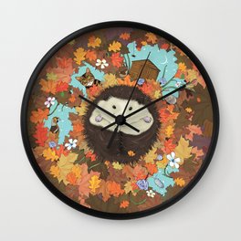 Luv Song (Hedgehog) Wall Clock