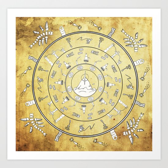 Journey Mandala Art Print