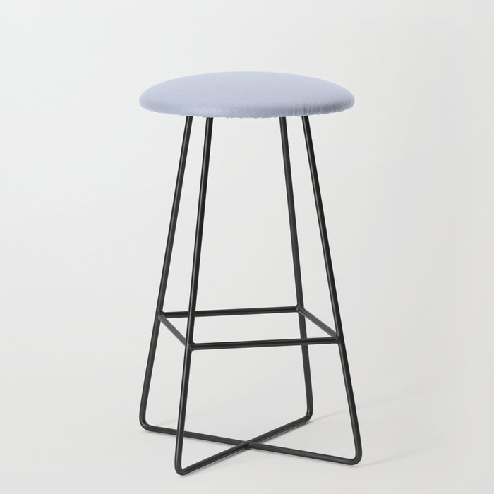 Bright Skies pale blue pastel solid color modern abstract pattern  Bar Stool