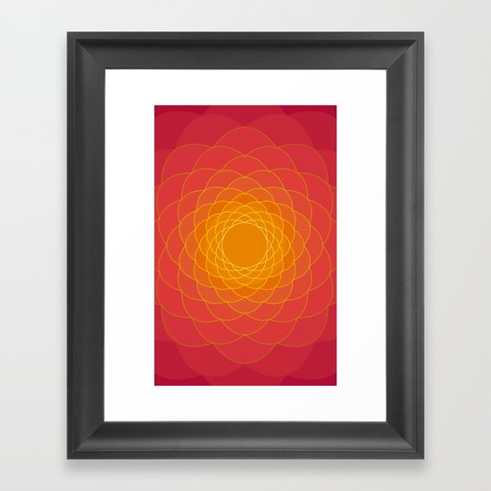 Oriental Background Framed Art Print