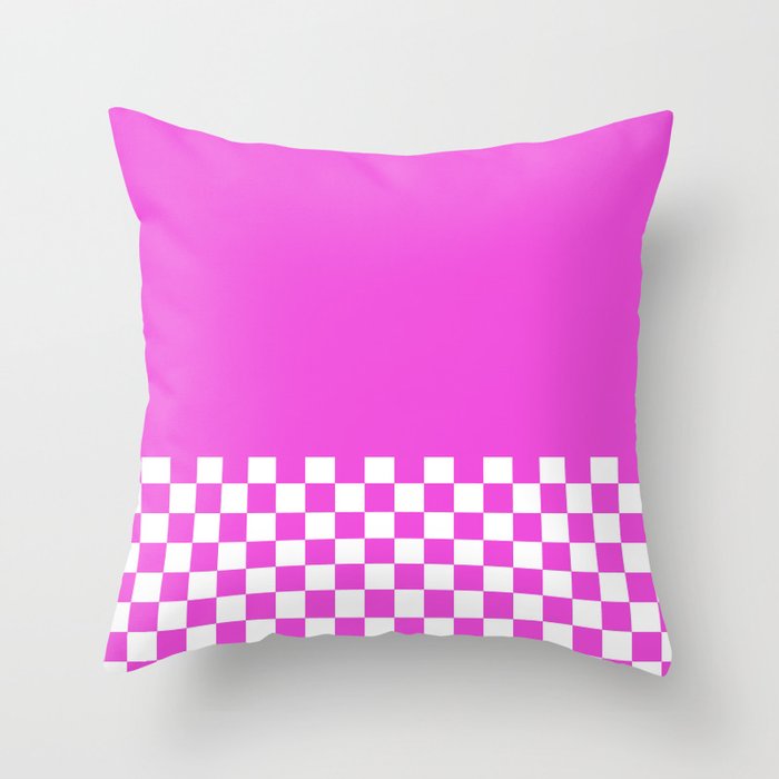 Checkerboard #3 Throw Pillow