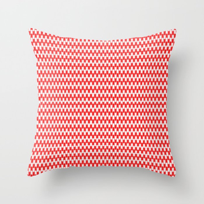 Retro Outdoor Party Red Throw Pillow
