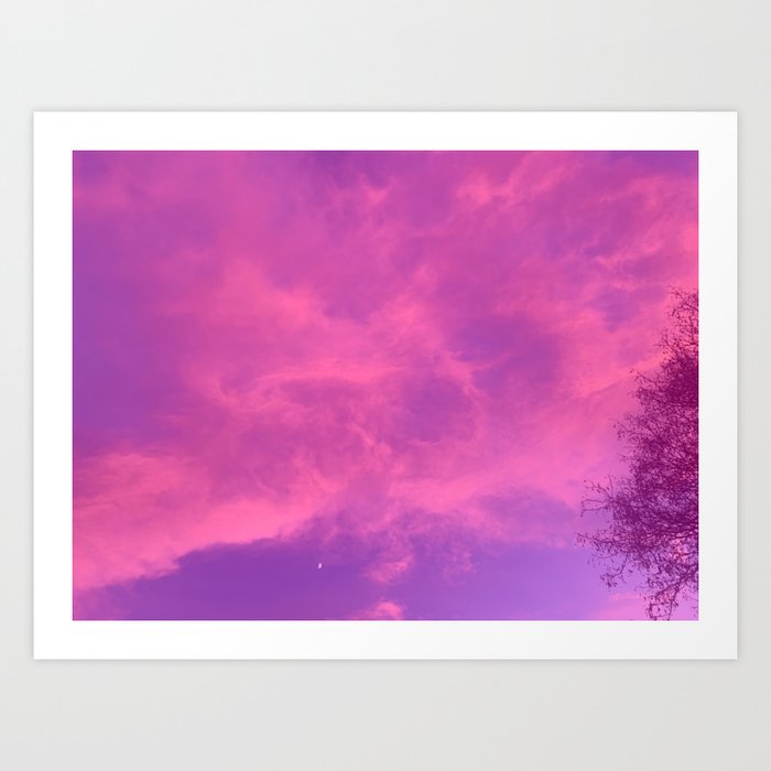Ultraviolet Clouds Art Print