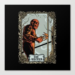 Skull Welder Tarot Canvas Print