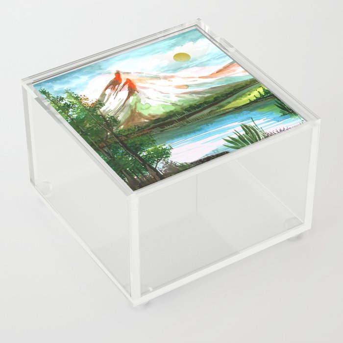 Colorful Landscape 2 Acrylic Box