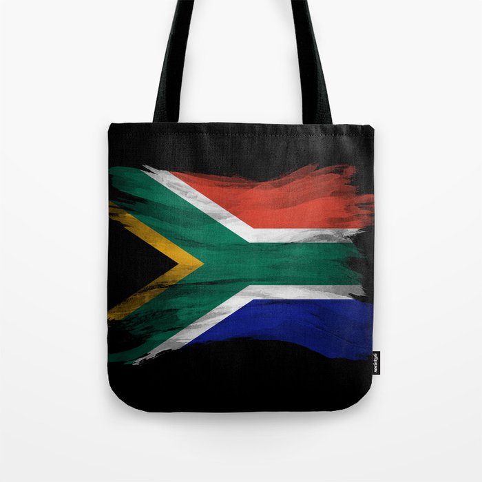 South Africa flag brush stroke, national flag Tote Bag