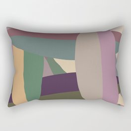 Dual Toned Leaves- Muted Rectangular Pillow