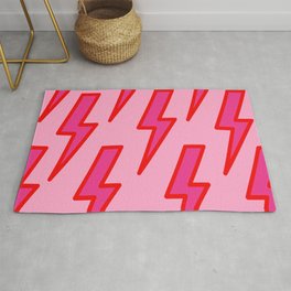 Pink and Red Y2k Lightning Bolt Wallpaper - Preppy Aesthetic Rug | 90S, 8X10, Dorm, Bold, 2000S, Thunder, Illustration, Vsco, Graphicdesign, Pattern 