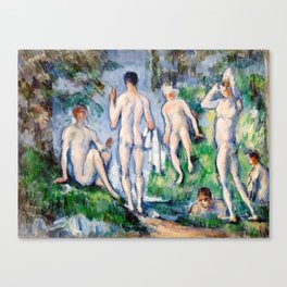 Paul Cézanne - Group of Bathers Canvas Print