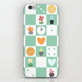 Color object checkerboard collection 8 iPhone Skin