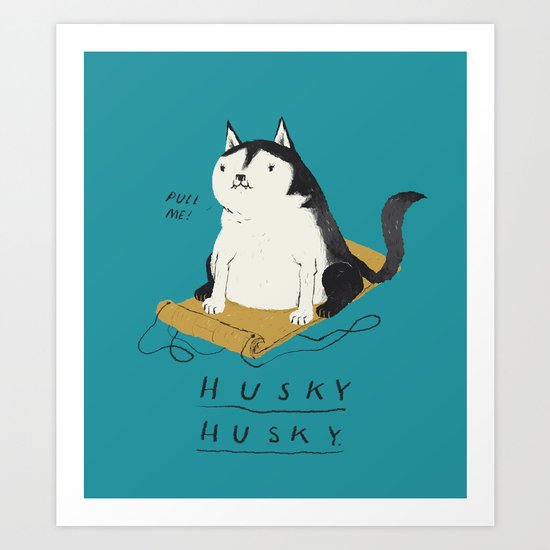husky husky Art Print