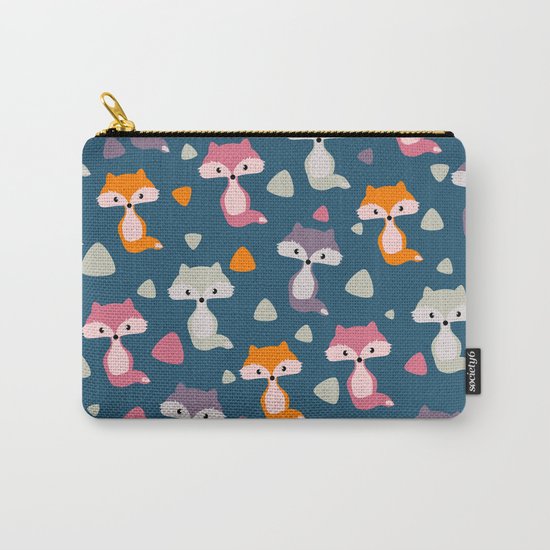 Foxes in many colors Carry-All Pouch