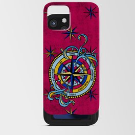 Choose Your Adventure Compass Rose - Red iPhone Card Case