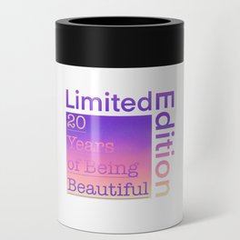 20 Year Old Gift Gradient Limited Edition 20th Retro Birthday Can Cooler