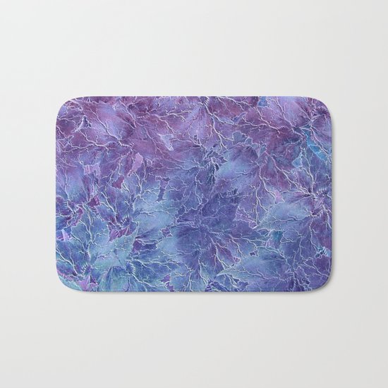 Frozen Leaves 4 Bath Mat