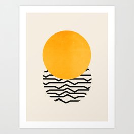 Sun & Ripples Art Print