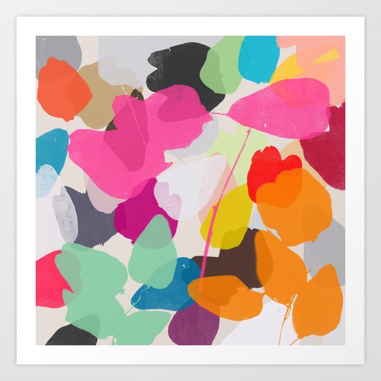 golden rain 1 Art Print