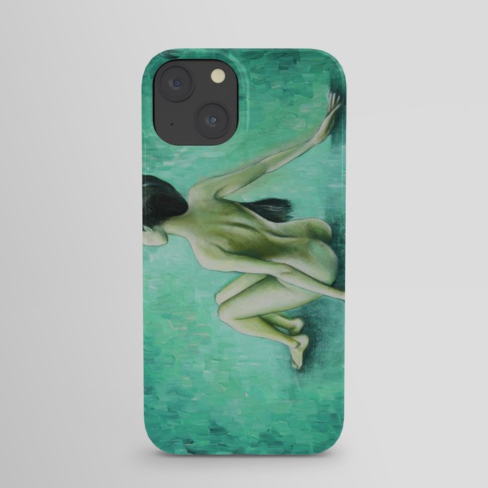 Green Curves / Nude Woman Series iPhone Case