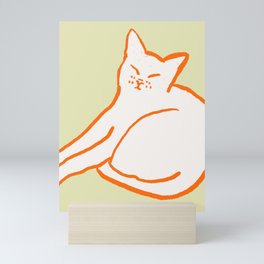 Good Morning Cat Mini Art Print